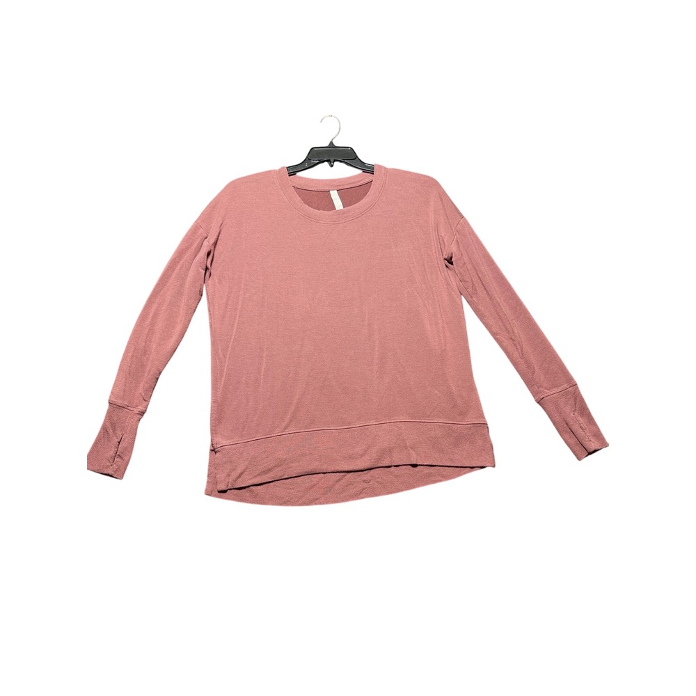 Athleta Coaster‎ Luxe Sweatshirt Women Medium Mauve Thumbholes